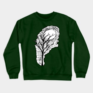 Tree and moon Crewneck Sweatshirt